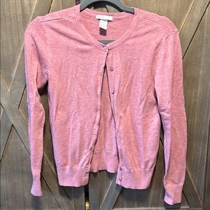 H&M Pink Button Cardigan Sweater